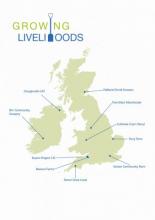 Map of Growing Livelihoods projects from across the UK & Ireland